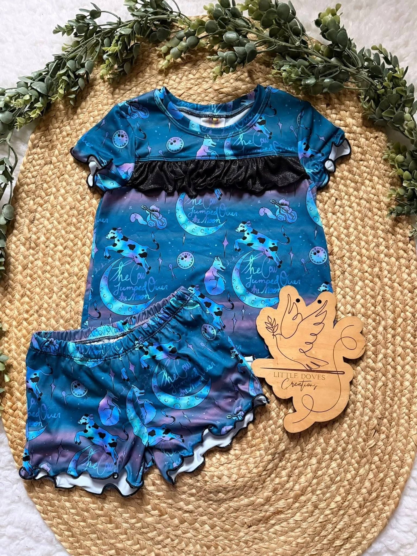 Princess Sleep Set (Front ruffle included) *Bottom Ruffle option select add on*