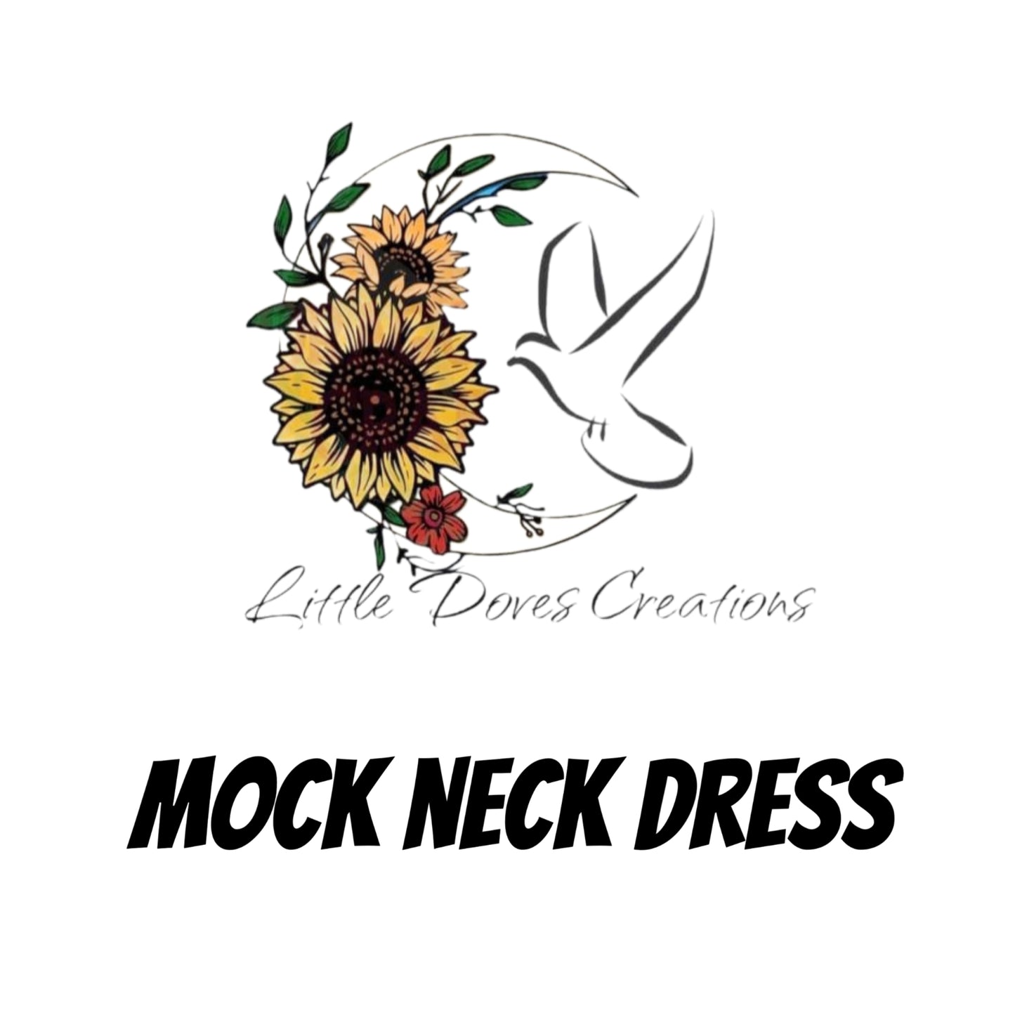 Mock Neck Dress