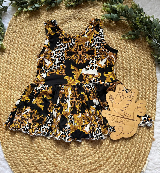 7Y Olive Peplum