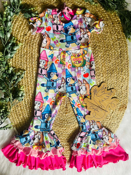 4T Boujee Ociee Bell Romper