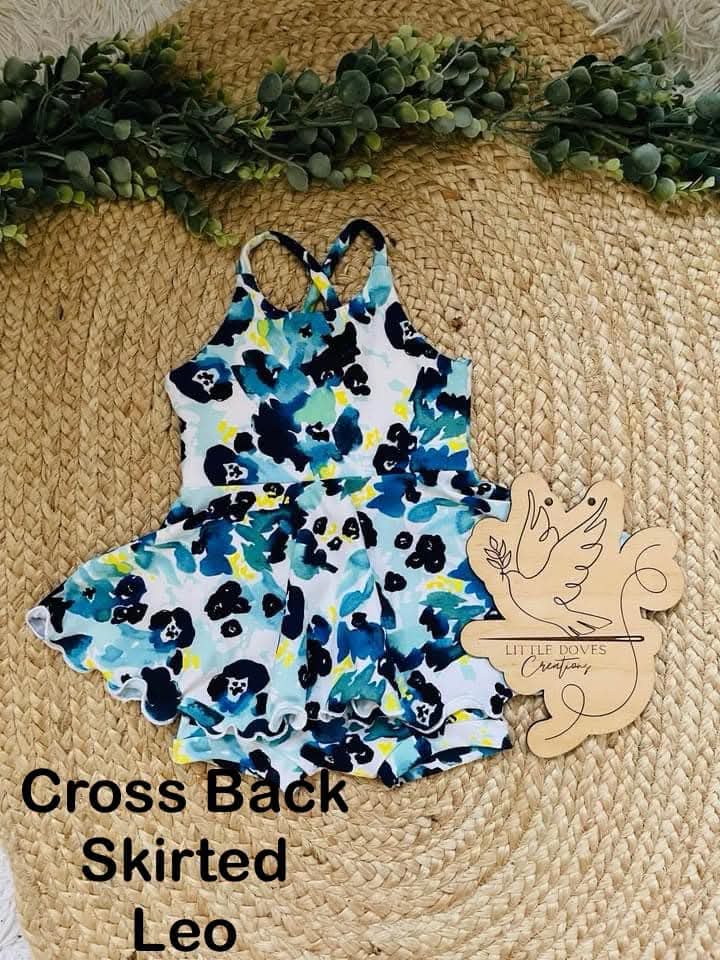 Cross Back Skirted Leo